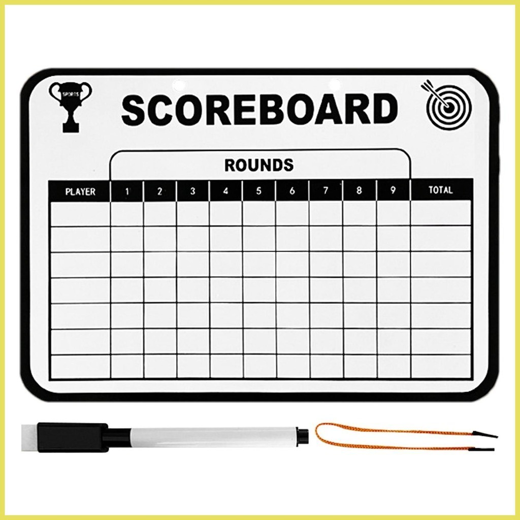 Golf Score Cards Erasable Scoreboard Record Score Keeper Golf Game ...