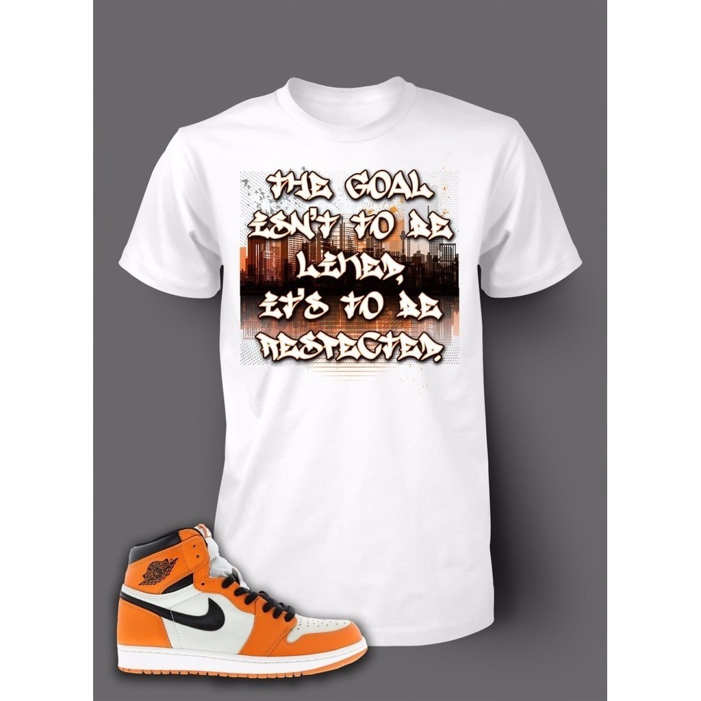 Get On My Level Graphic Tee Shirt To Match J1 Retro High Og Shattered