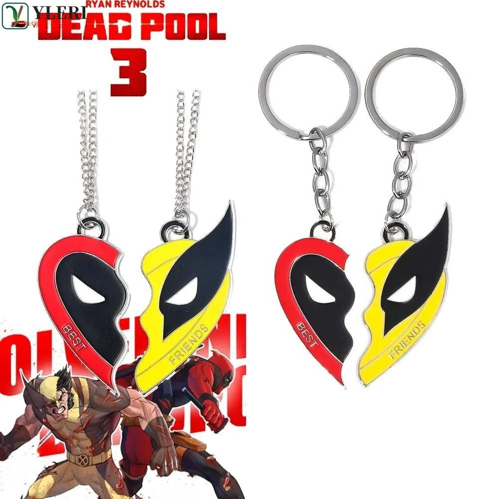 YLERI Electroplating Matching Pendant, Deadpool&Wolverine Marvel ...