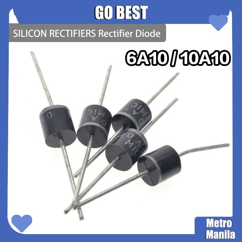 10pcs/set Rectifier Diode 10A10 6A10 AMP SILICON RECTIFIERS Rectifier ...