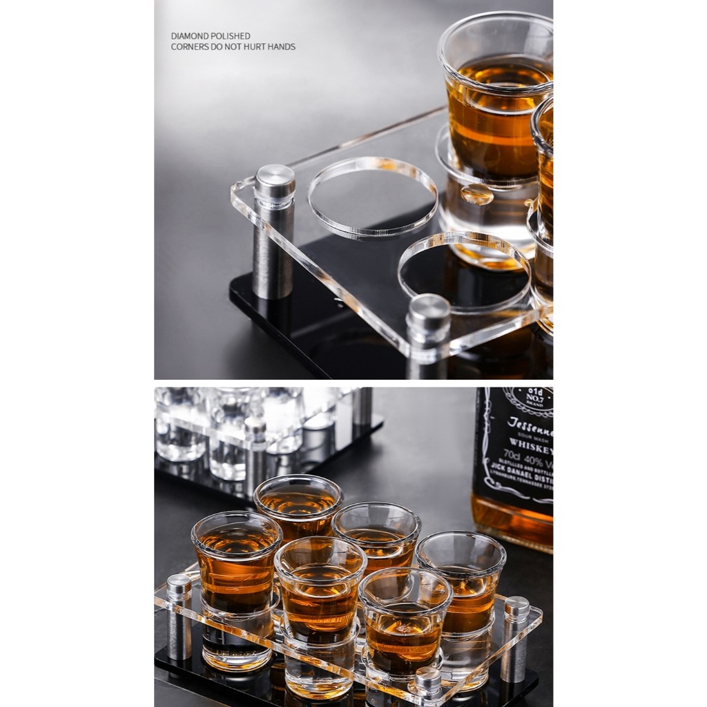Y1 Glass CupTray Rack Save Space Round Holes GlassesHolder Barware ...