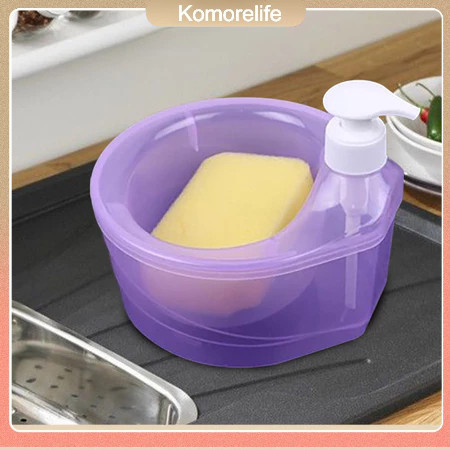 Round Dishwashing Liquid Soap Container Kitchen Organizer Liquid ...