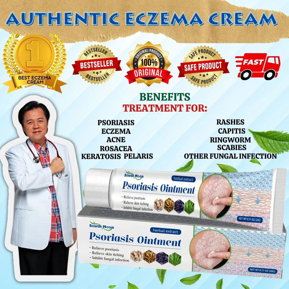 Antibacterial Psoriasis Cream Herbal Treatment Eczema Relief Itch Rash ...