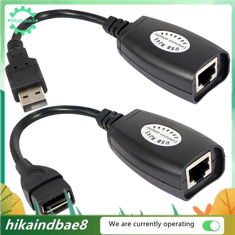 [hIkAi] USB to RJ45 RJ 45 LAN Cable Extension Adapter Extender USB to ...