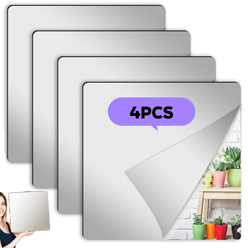 20*20cm 30*30cm Acrylic Soft Mirror Stickers/DIY Make-up Mirrors Wall ...