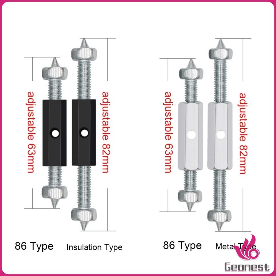 Geonest 86Type Switch Socket Cassette Screws Support Rod Wall Mount ...