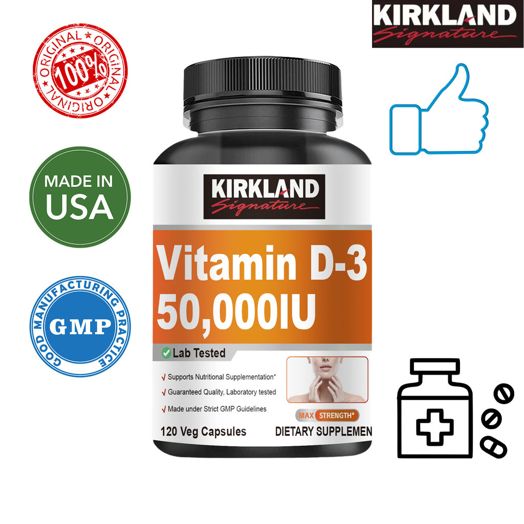 KIRK--LAND Vitamin D3 contains 50,000 IU per capsule to support ...