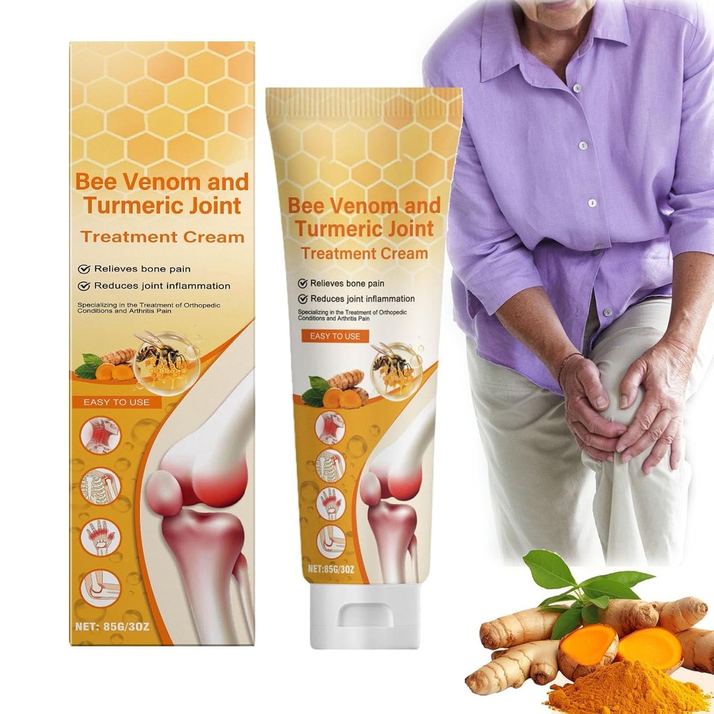 Bee Venom and Turmeric Joint Treatment Cream, Bee Venom Cream, Bee ...