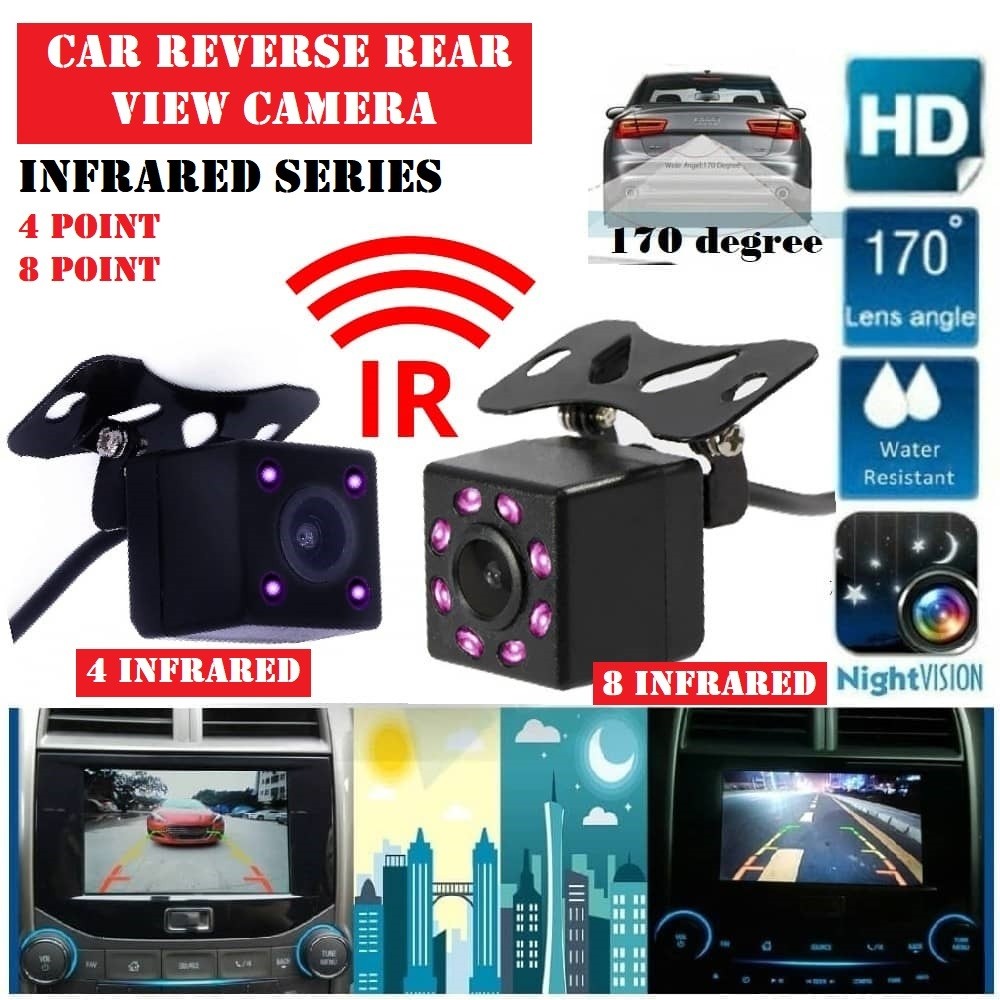 Car Rear View Reverse Camera Infrared Parking Night Vision HD Wide ...