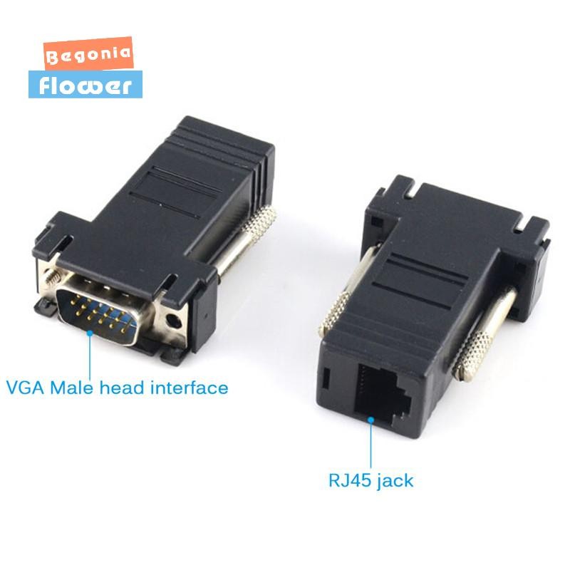 Begonia Flower Extender VGA RGB HDB Male To LAN CAT5 CAT6 RJ45 Net ...