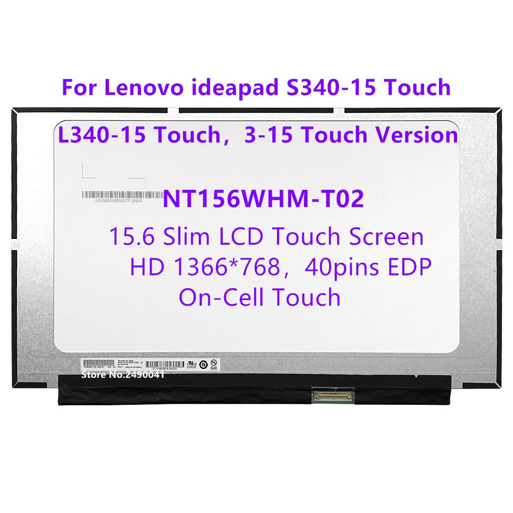 B156XTK02.1 LCD Screen HD 1366x768 Matte Display 15.6 In