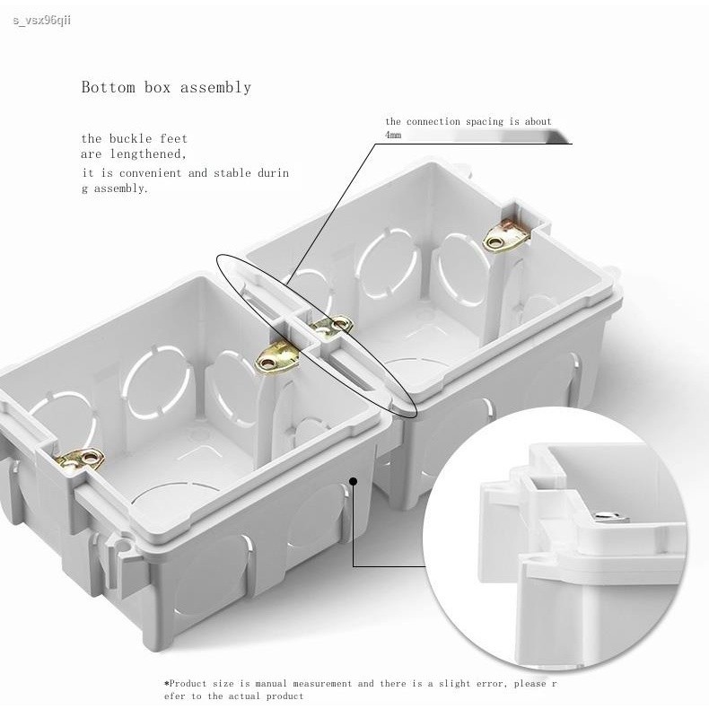 COD/Bull switch socket cassette universal 86 type cassette bottom box ...