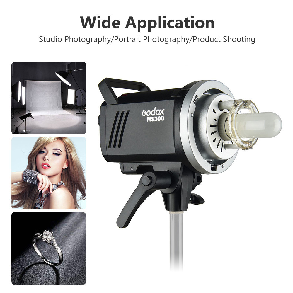 Godox MS300-V Studio Strobe Flash Light, 300W 110V 2.4G Wireless Compa