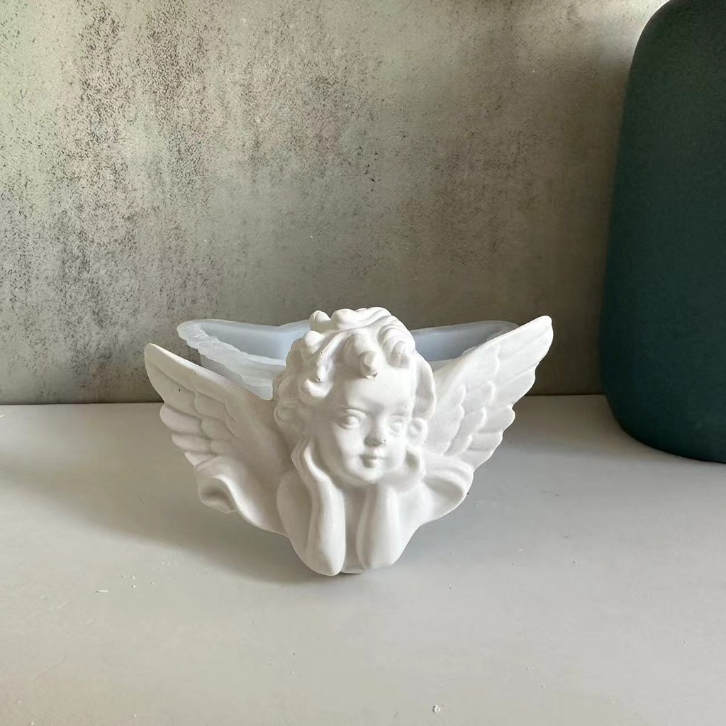 Silicone Plaster Decoration Mould Cubic Angel DIY | Shopee Philippines