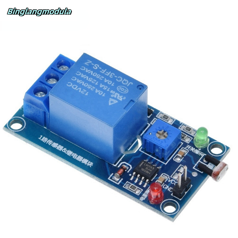 5V 12V Light Photoswitch Sensor Switch LDR Photoresistor Relay Module ...