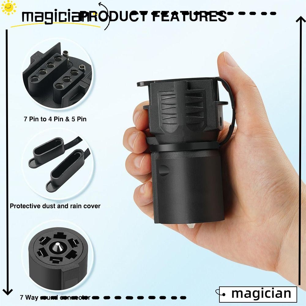 MAG Trailer Plug Adapter, 2 in 1 Design with Rain Cover RVS Trailer ...
