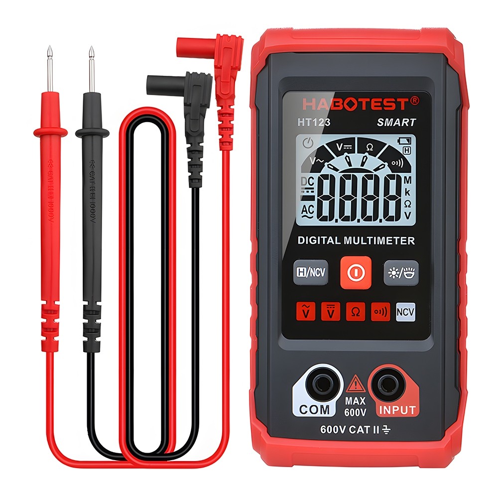 AC / DC 600V HT123 Multimeter tester LCD Digital Multimeter Voltmeter ...