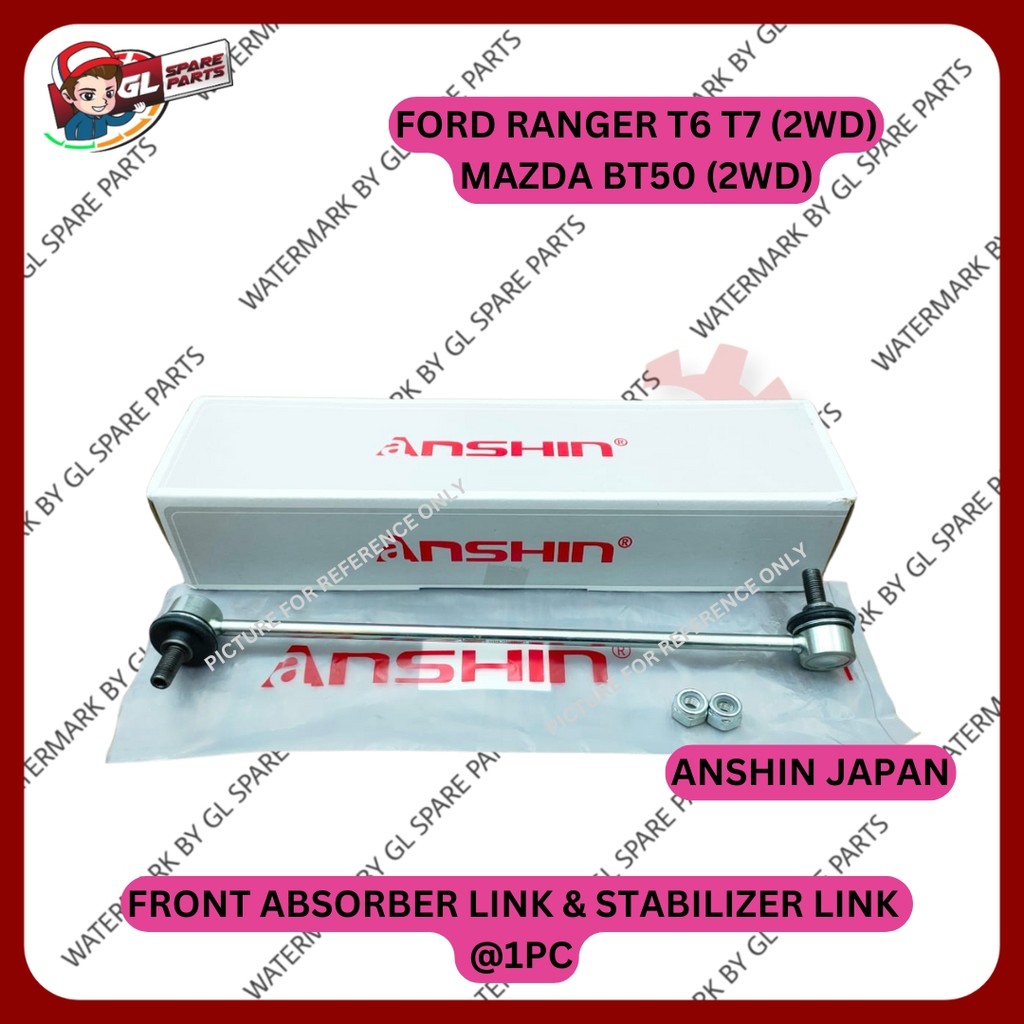 (ANSHIN JAPAN) FRONT STABILIZER LINK & ABSORBER LINK FORD RANGER T6 T7 ...