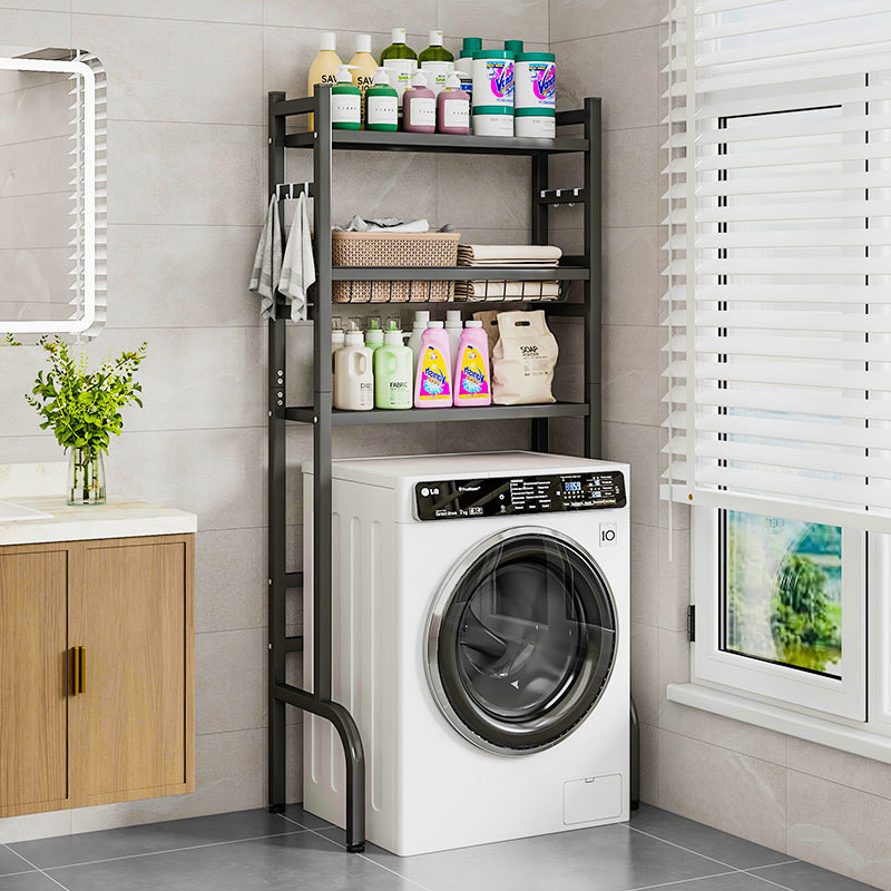 Above the washing machine shelf thicker and thickened floorstanding