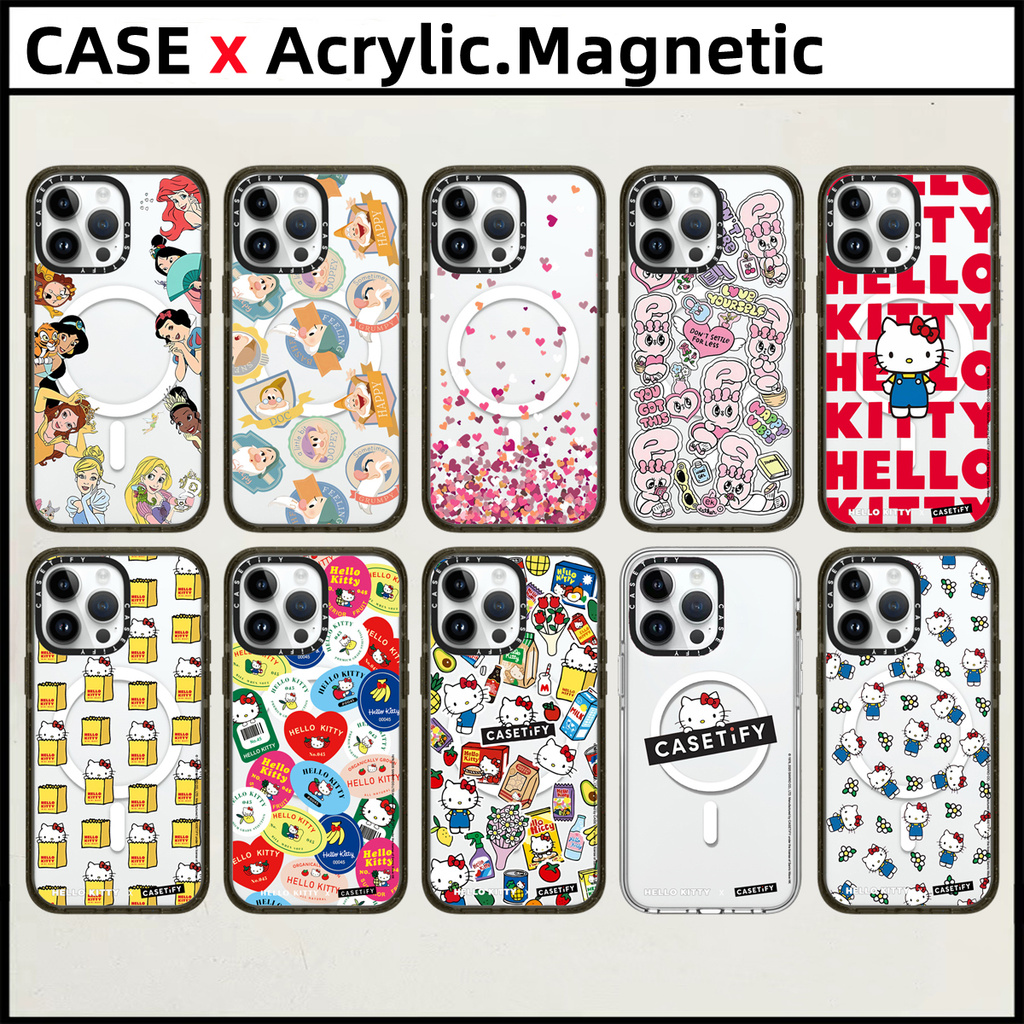 CASETIFY【Hello Kitty】Acrylic Magnetic Casing For iPhone 15 16 Pro Max ...