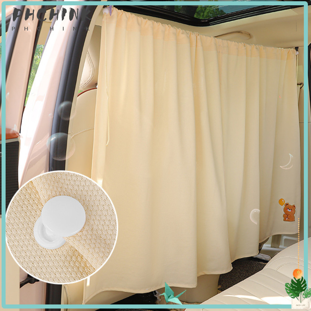 CHINK Car Privacy Partition Curtain, Beige Universal Car Divider ...