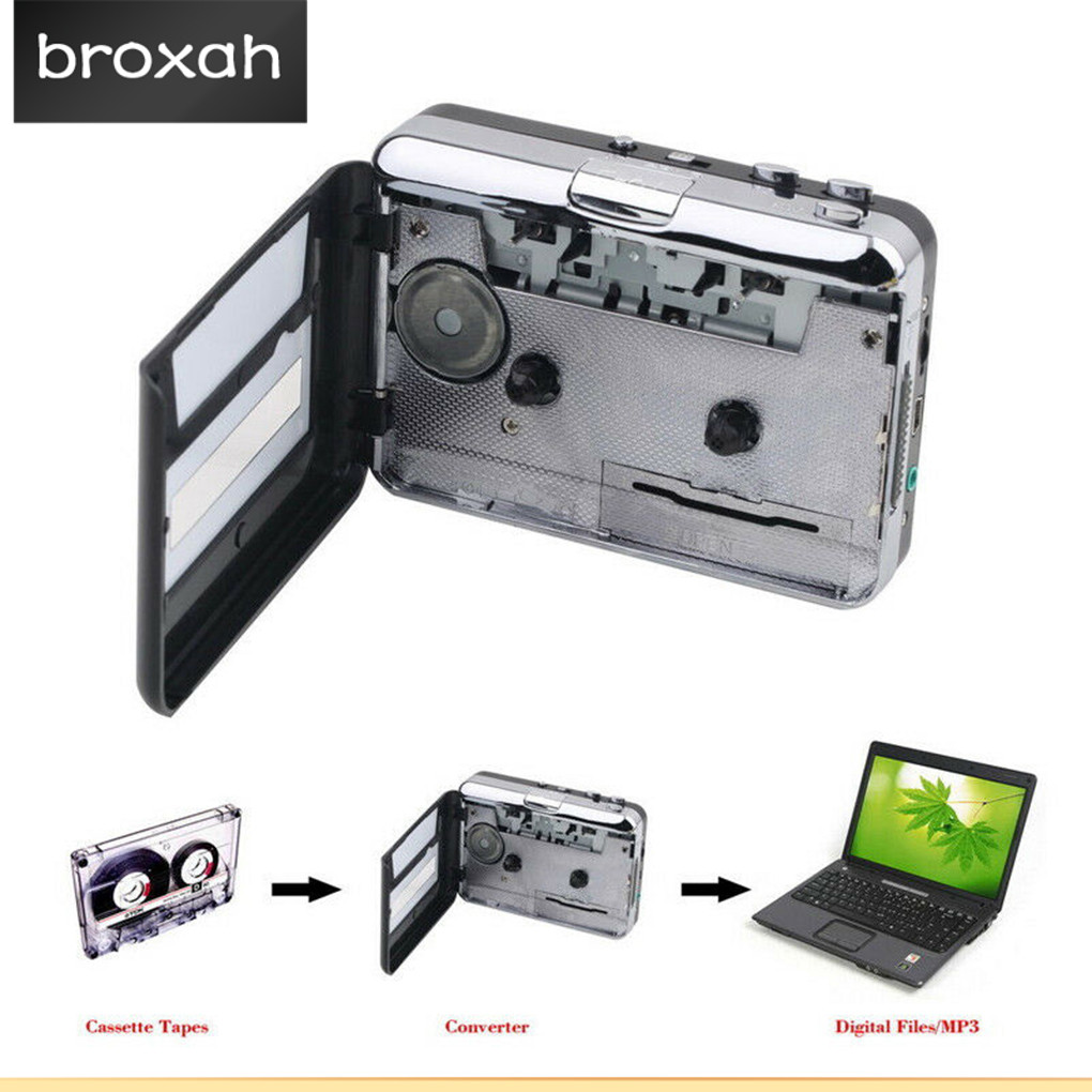 USB Cassette Tape to MP3 CD Converter Music Audio Player Tape Portable