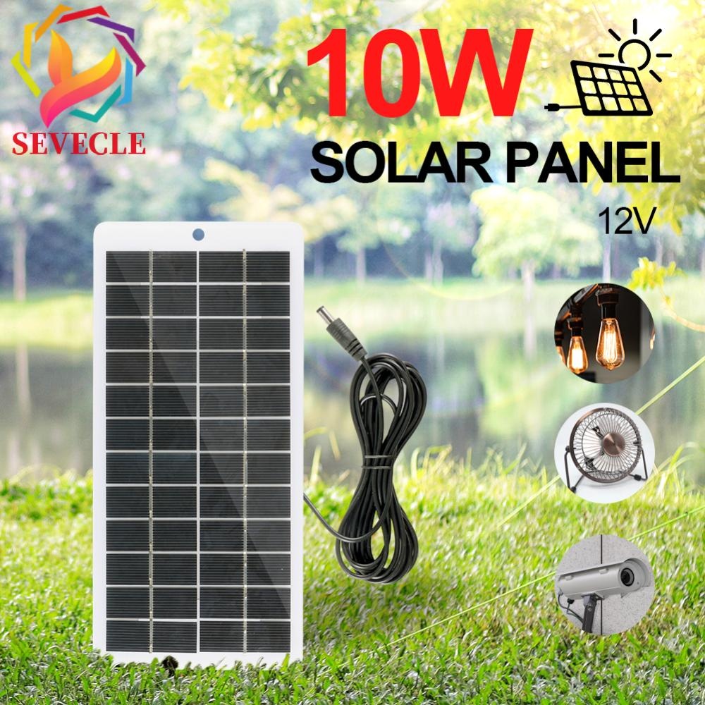12V Solar Charger Polysilicon 10W Solar Plate EVA Laminated Solar Power