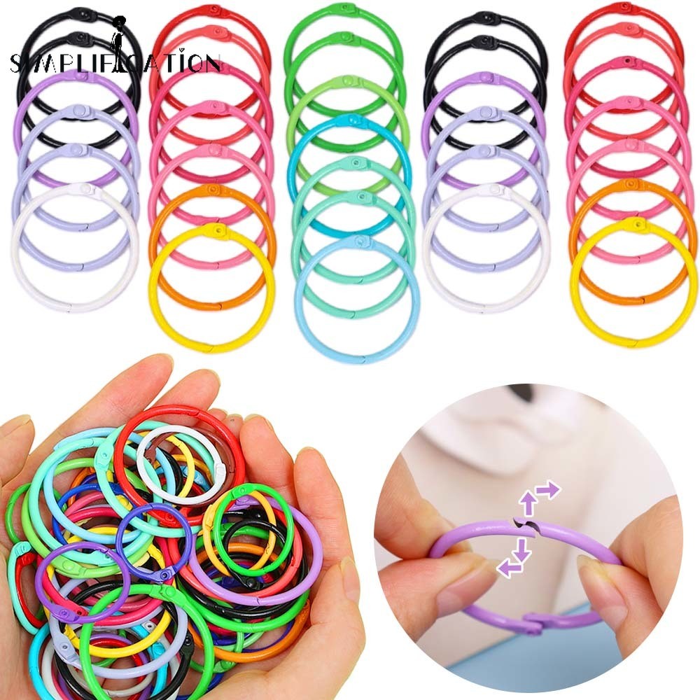 Candy-colored Hoops Keychain Fashion Accessories - Binder Ring 25/30 ...