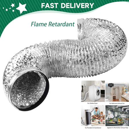 Flexible aluminum air exhaust pipe ventilation duct indoor exhaust ...