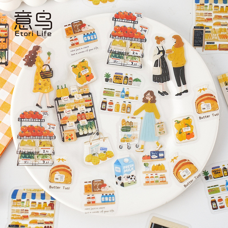 30 Pcs Scrapbook Stickers for Scrapbooking Supplies PET Transparent ...