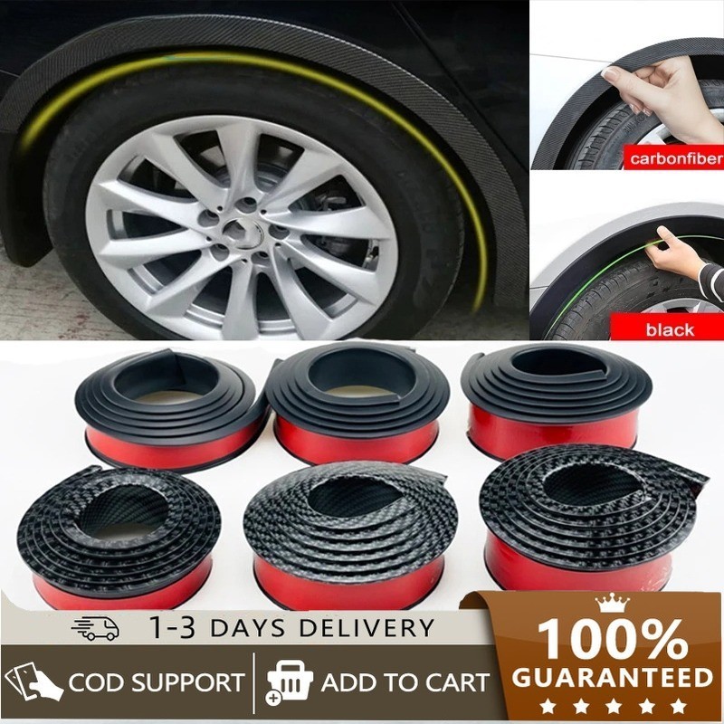 Universal Car Wheel Eyebrow Arch Trim Fender Flares Protector Strip3.8/ ...