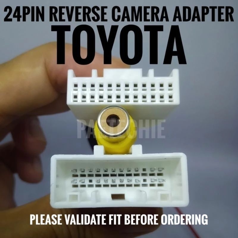 24pin Reverse Parking Camera Harness Adapter Rear View Connector Toyota ...