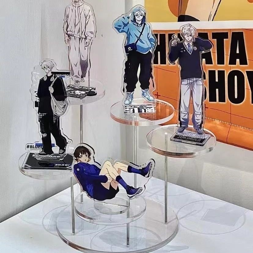 Acrylic figurine display Rack Round Ladder storage Rack Anime Doll ...