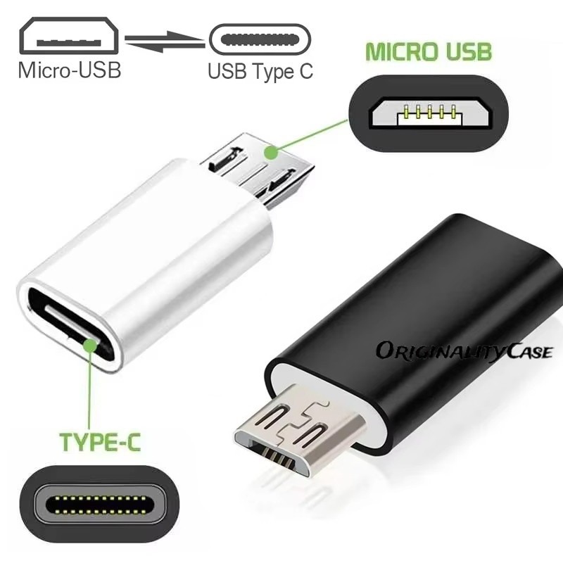 Type C To Micro USB Android Charging Adapter OTG Converter Female To 