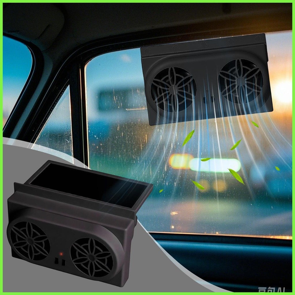 Car Window Fan Cooling Car Ventilator Vehicle Exhaust Fan Electric ...