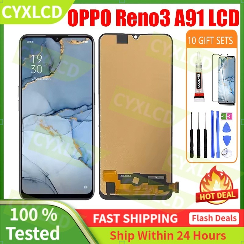 Original LCD For OPPO Reno3 / A91 LCD Screen Display Touch Screen ...