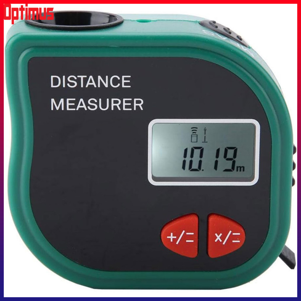 Optimus Depot 20M Ultrasonic Distance Meter With 100cm Tape Measure ...