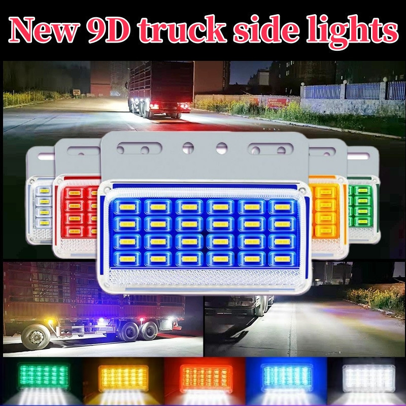 12V/24V Truck Light Car Side Marker Light Lorry Tail Light Safety ...