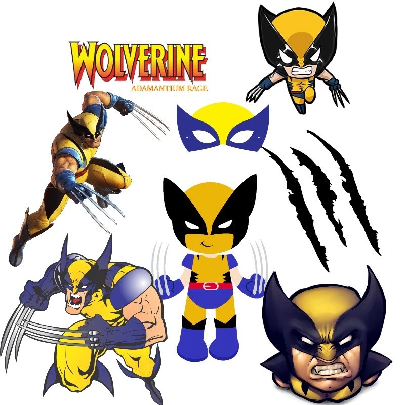 Wolverine series theme anime hot stamping stickers heat transfer ...