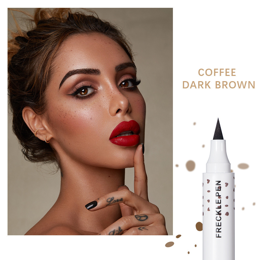 Ibcccndc Faux Freckles Pen Light Brown/Dark Brown Freckle Makeup Pen ...