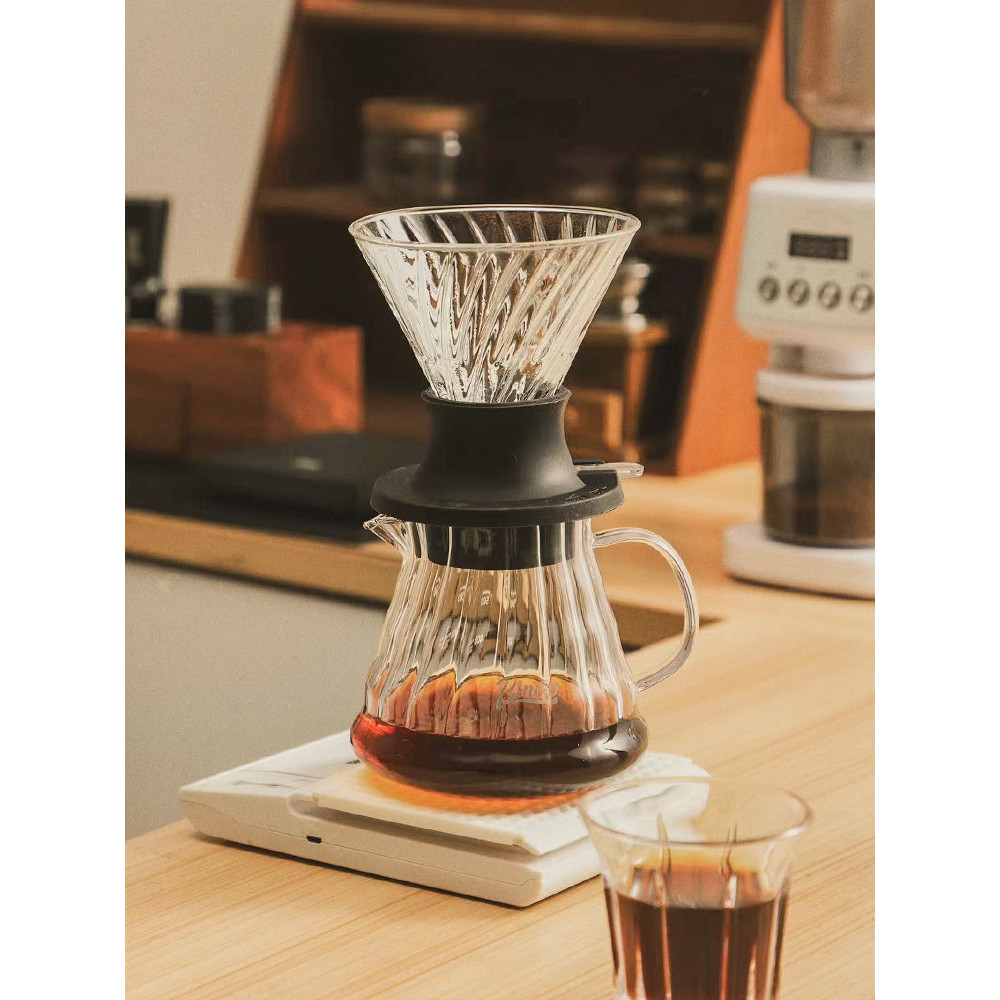 Hand Brew Smart Cup Coffee Maker Set Drip Coffee Appliance v60 Glass