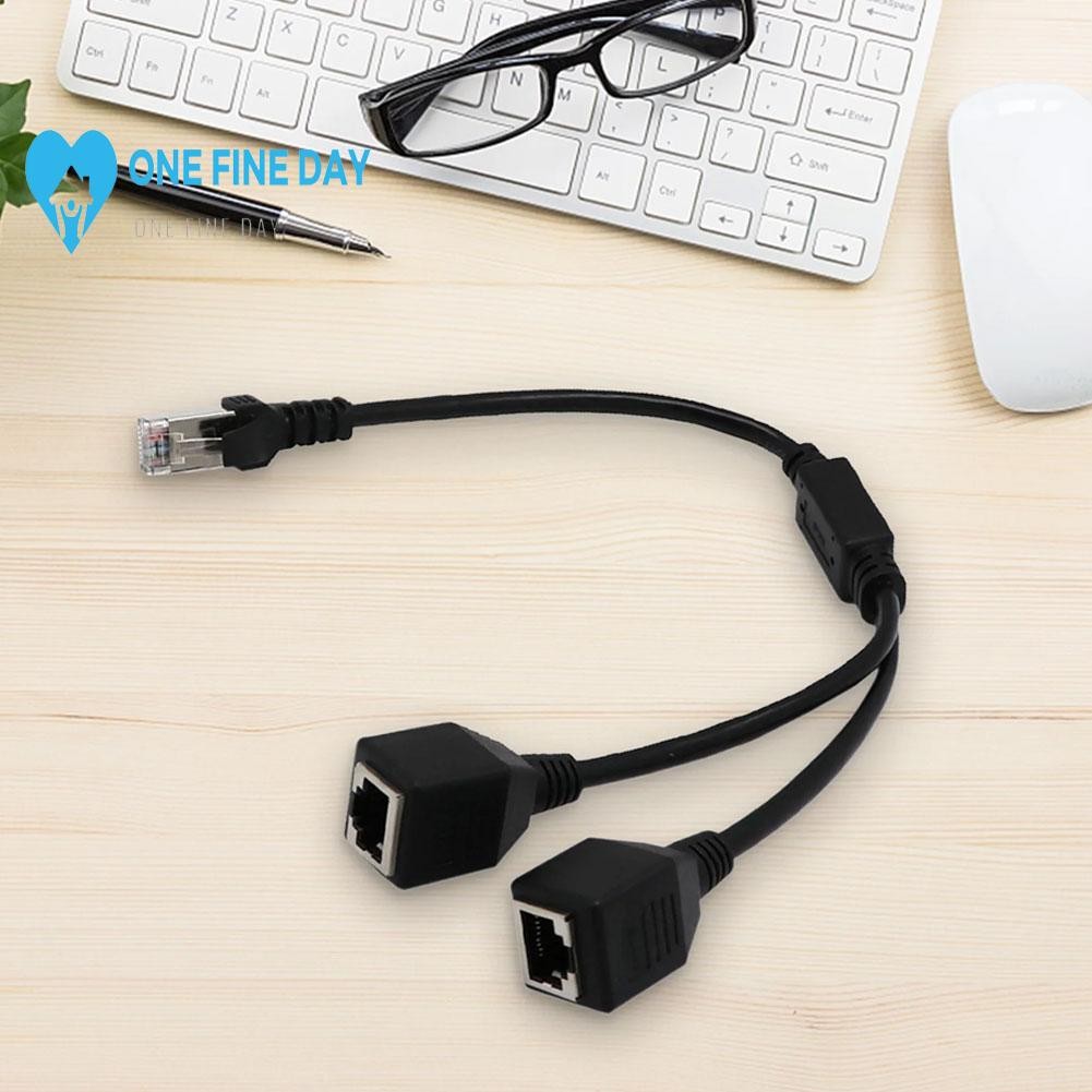 Network Extension Cable Splitter Adapter Cable 1 Male Ethernet To Lan ...