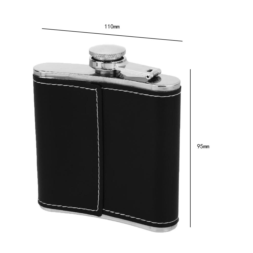 【EST】 4pcs/set 6 Oz Stainless Steel Hip Flask with Cups Alcohol ...