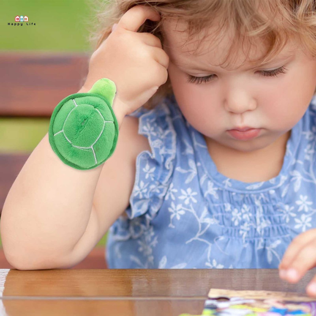Turtle Slap Bracelet Plush Slap Band Toy Slap Bands Kids Rings Stuffed ...
