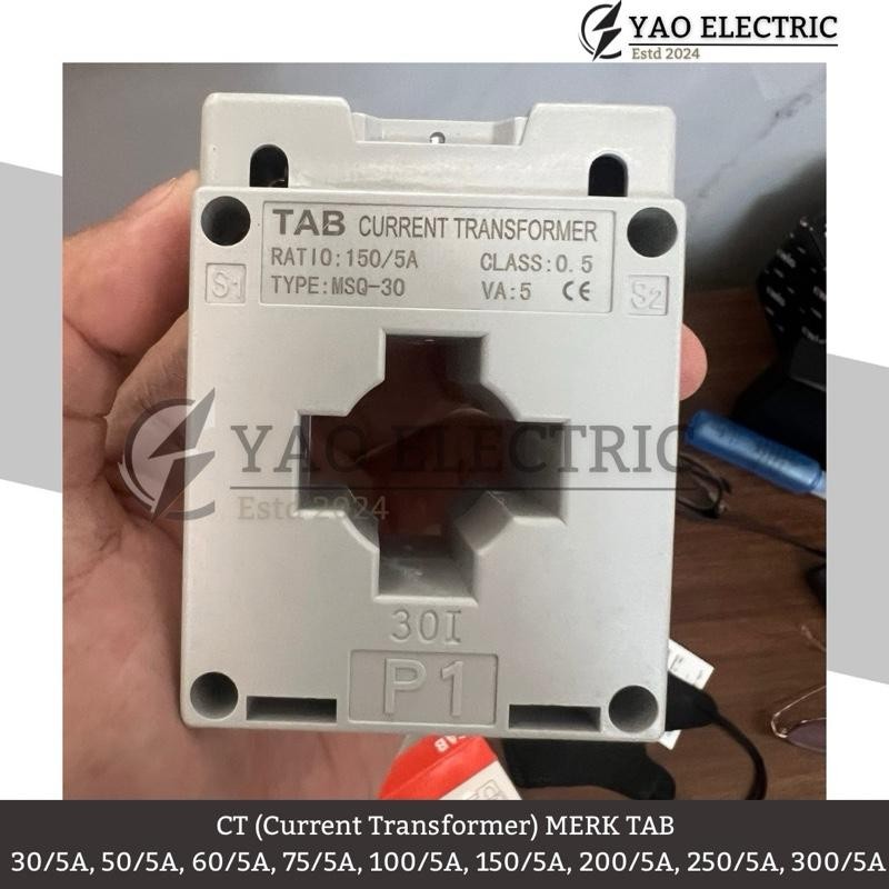 TAB CT Current Transformer BRAND TAB MSQ-30 30/5A 50/5A 60/5A 75/5A 100 ...