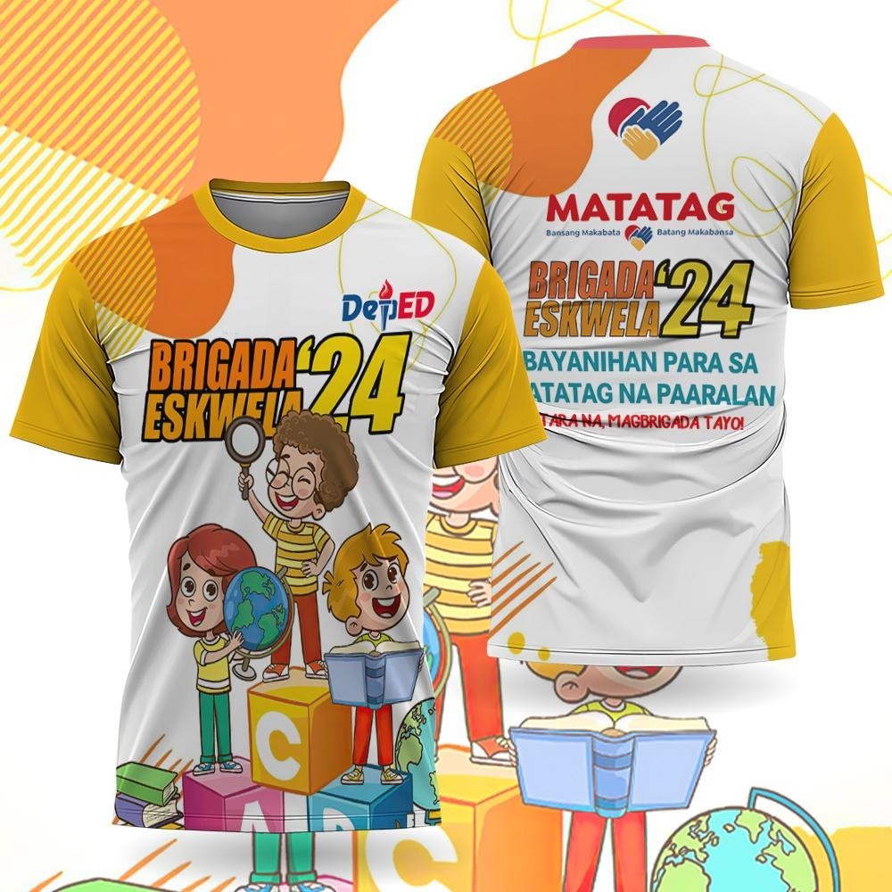 Trend BRIGADA ESKWELA Shirts Full Sublimation Matatag Uniform Unisex ...