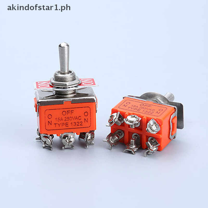 { OD } Momentary Toggle Switch (ON) OFF (ON) Spring Return 6 Pin ...