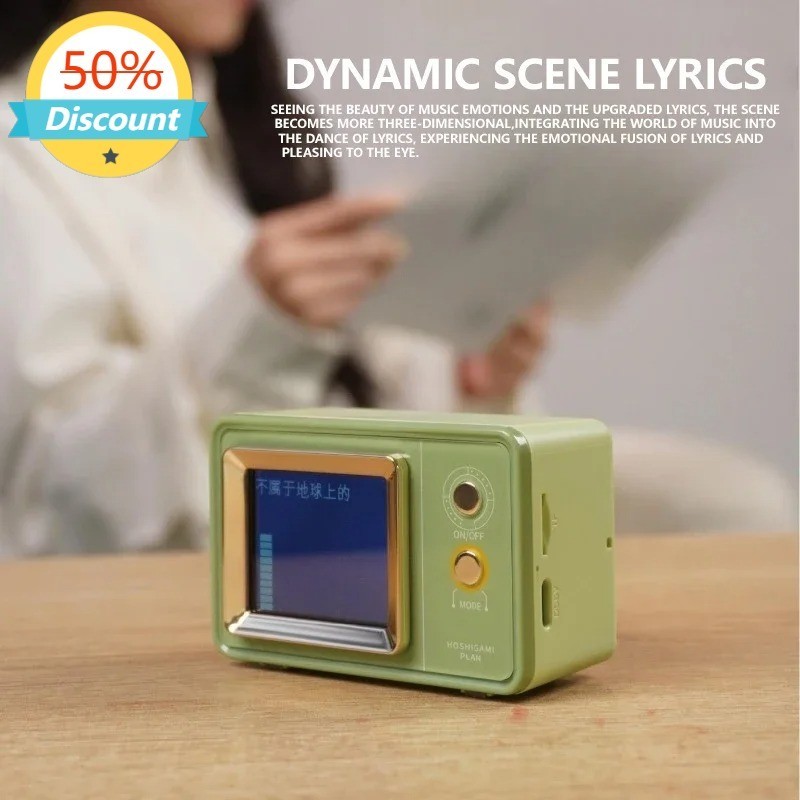 Retro Sound Box Intelligent Screen Projection Bluetooth Speaker Desktop ...