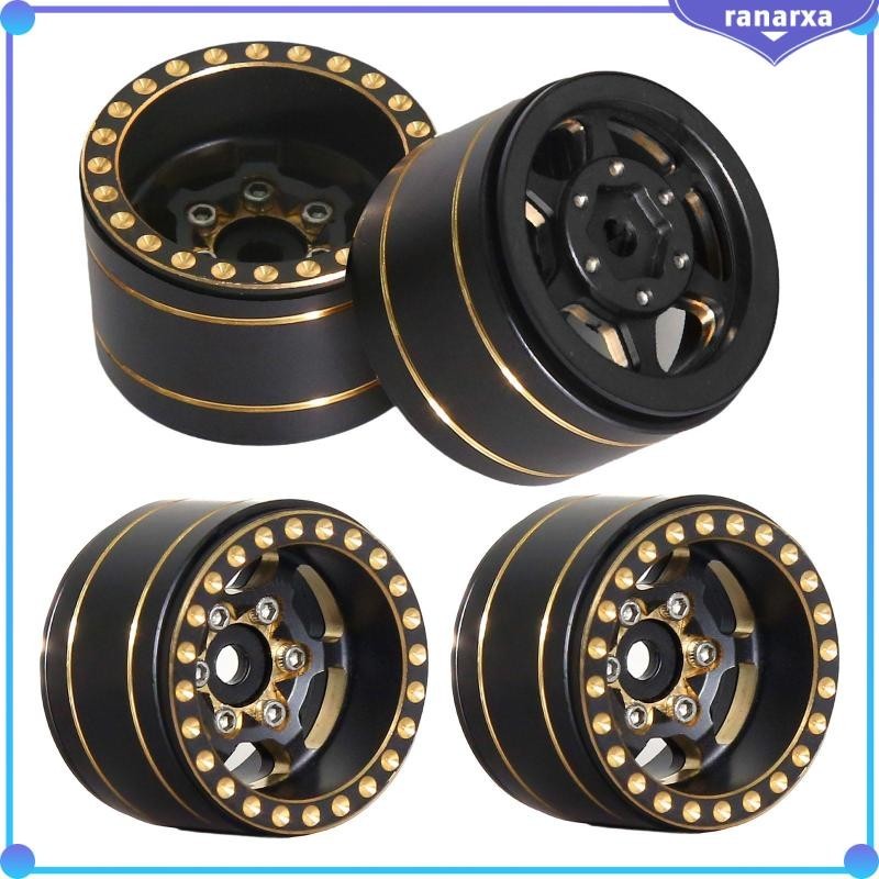 [Ranarxa] 4 Pieces Metal Wheel Rim Hub 1 inch RC Car Spare Part Metal ...