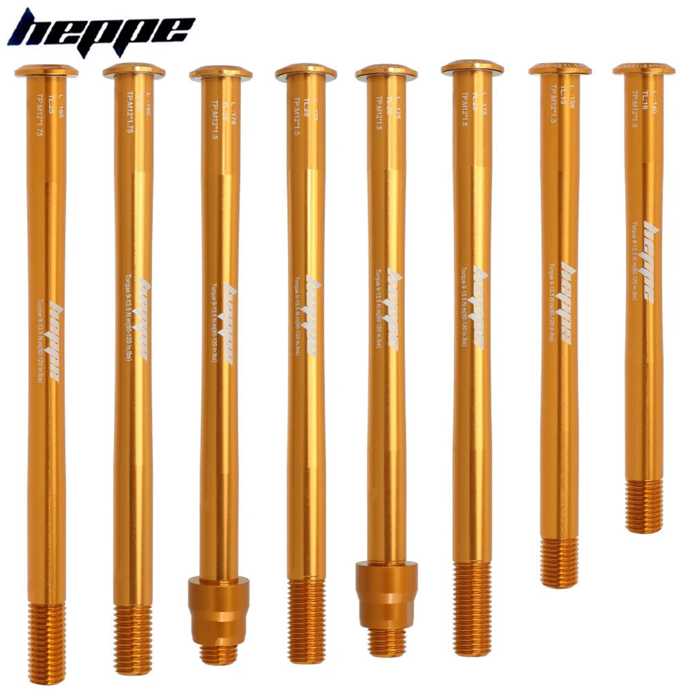 HEPPE Orange Thru Axle MTB Road Bike Shaft Skewer Front Fork 12x100/110 ...